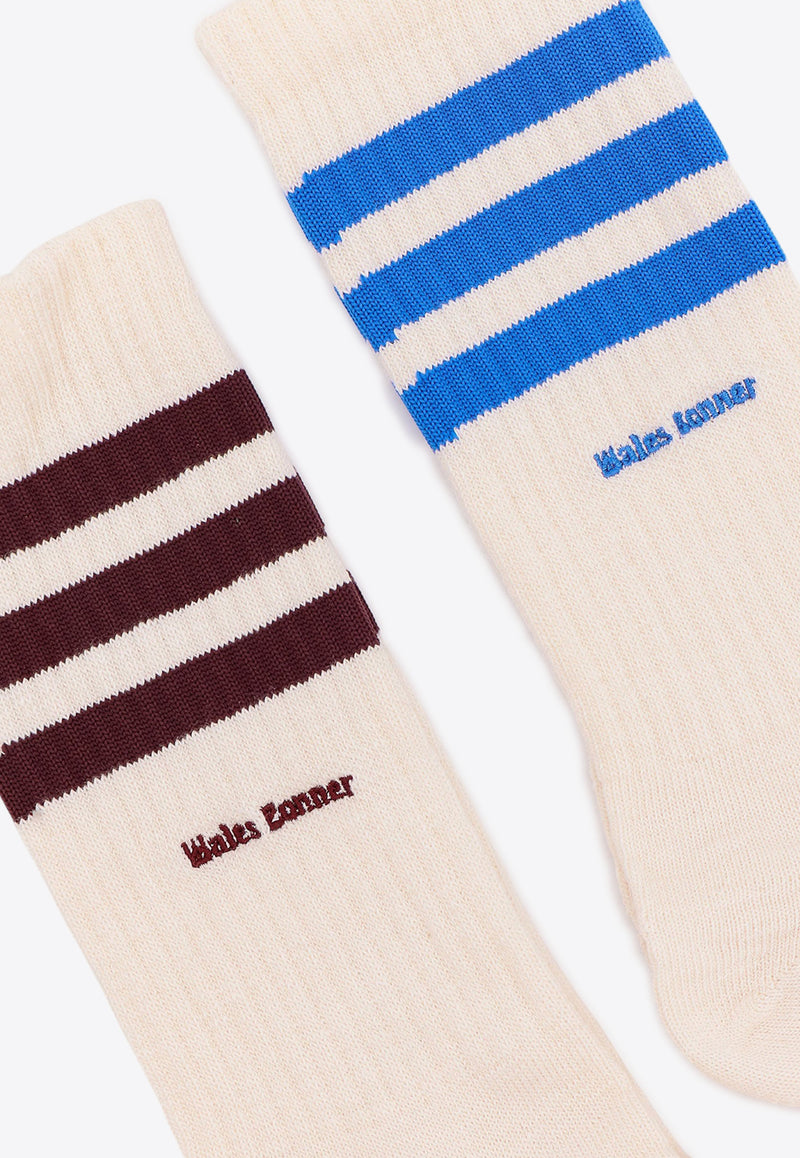 Adidas X Wales Bonner Striped Logo-Printed Socks White JV8683_WHITE_White_29838122
