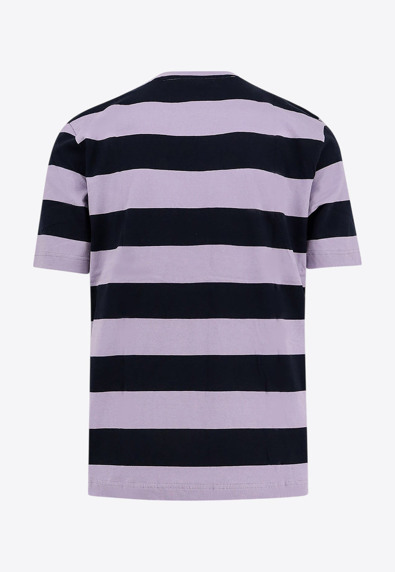 Hugo Boss Striped Logo T-shirt Purple 50499334_594_Purple_30898177