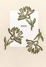 Hugo Boss Embroidered Logo T-shirt Cream 50536763_132_White_30898072