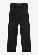 Saint Laurent Straight-Leg Washed Jeans Black 824083Y06CA/Q_YSL-1319