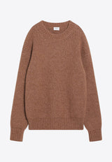 Saint Laurent Knitted Alpaca Sweater Camel 824228Y77BH/R_YSL-2573