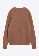 Saint Laurent Knitted Alpaca Sweater Camel 824228Y77BH/R_YSL-2573