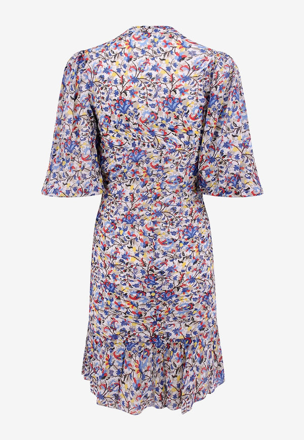 Isabel Marant Etoile Lunesa Printed Dress Multicolor RO0163FAA3J08E_WHBU_MultiColour_29839372