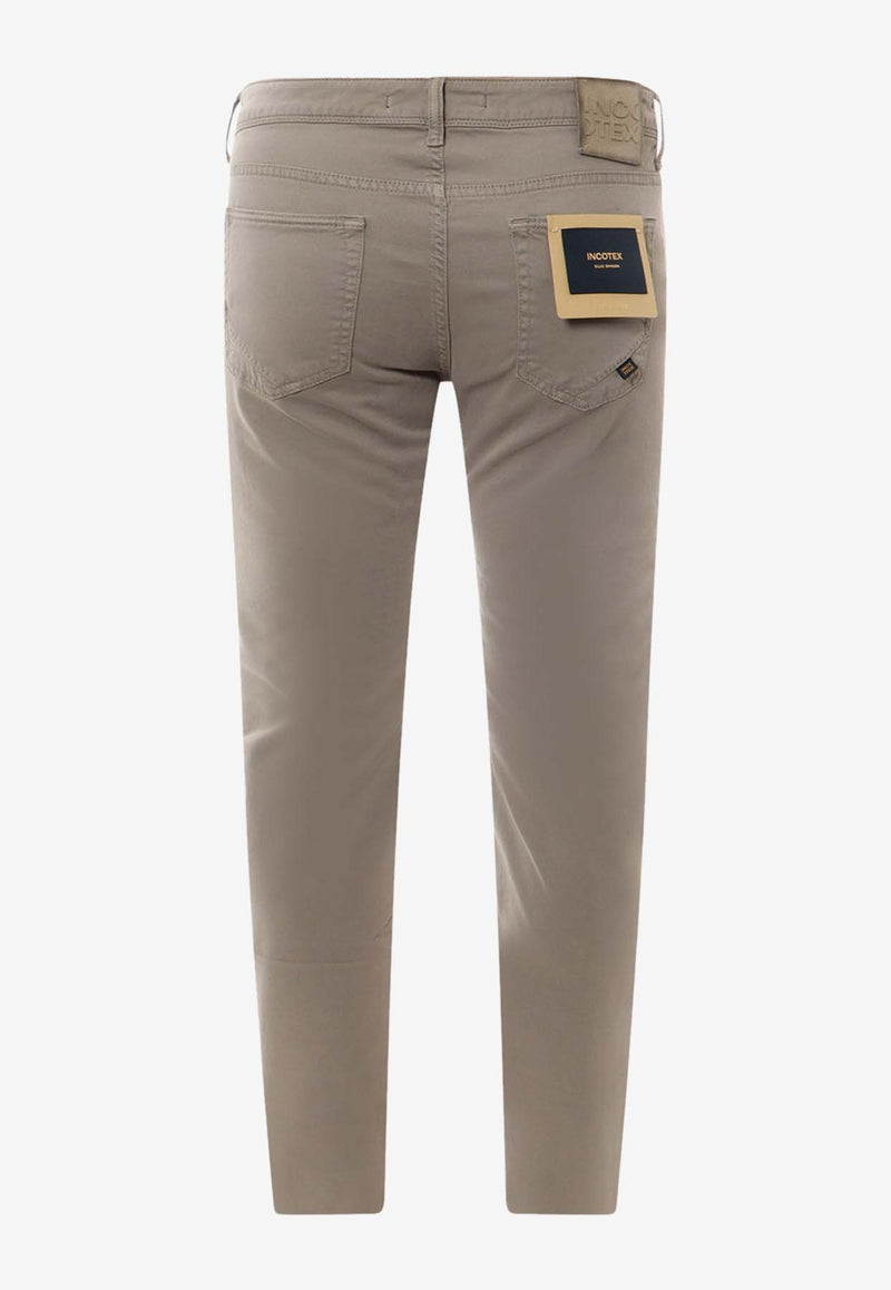 Incotex Embossed Logo Slim Pants Gray BDPS0003305S_905_Grey_29846102