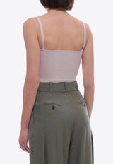 Alexander McQueen Rib-Knit Bustier Sleeveless Top Pink 734589Q1A5K_5093_Pink_29857009