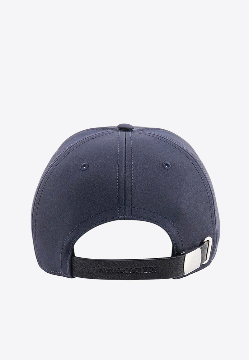 Alexander McQueen Graffiti Logo Print Baseball Cap Blue 6677784404Q_4169_Blue_29856756