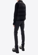 Alexander McQueen Graffiti Logo Print Puffer Vest Black 682881QSR77_1000_Black_29857218