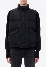 Alexander McQueen Graffiti Logo Print Puffer Vest Black 682881QSR77_1000_Black_29857218