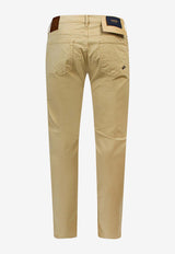 Incotex Logo Patch Slim Jeans Beige BDPS000306510V_417_Beige_29842293