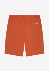 Maison Kitsuné Logo Label Bermuda Shorts Orange MM01402WW0074_P674_Orange_29838875