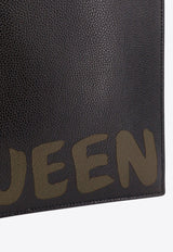 Alexander McQueen Graffiti Logo Print Leather Pouch Black 5604721AAQ5_1088_Black_29857028