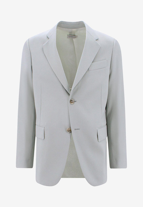 Lanvin Wool Single-Breasted Blazer Green RMJA00174885_401_Green_29845411