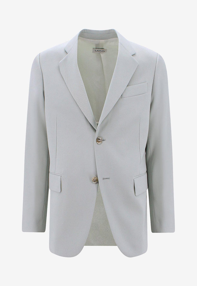 Lanvin Wool Single-Breasted Blazer Green RMJA00174885_401_Green_29845411