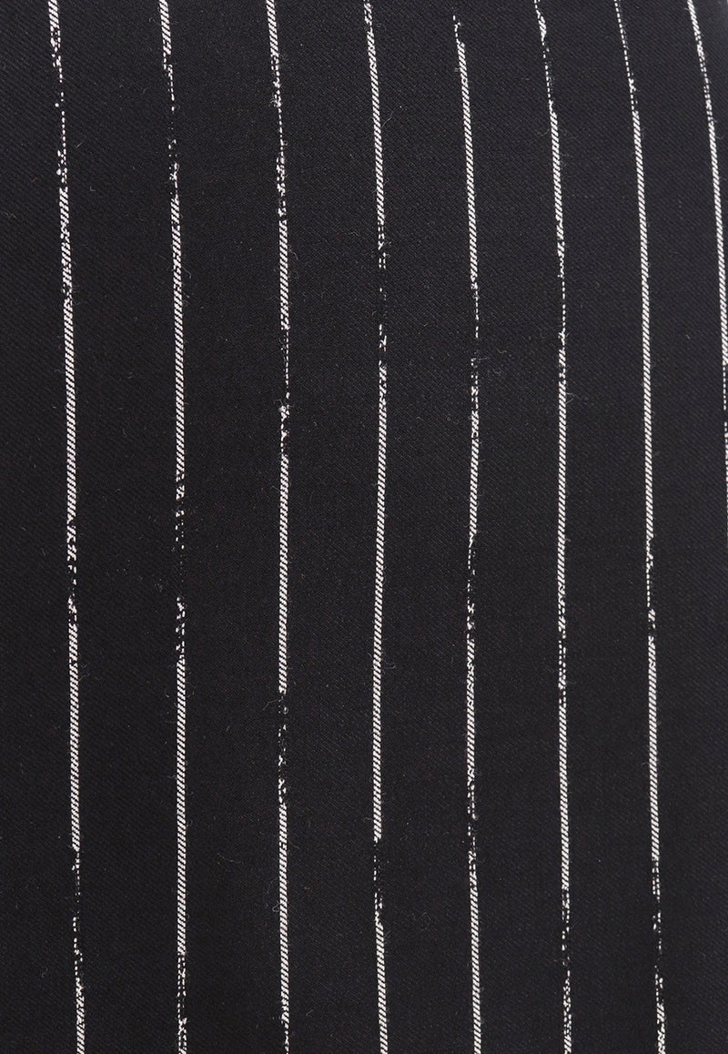 Alexander McQueen Broken Pinstripe Midi Pencil Skirt Black 769333QJADN_1080_Black_29857053