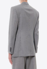 Alexander McQueen Double-Breasted Houndstooth Wool Blazer Black 758359QVU53_1090_Black_29856748