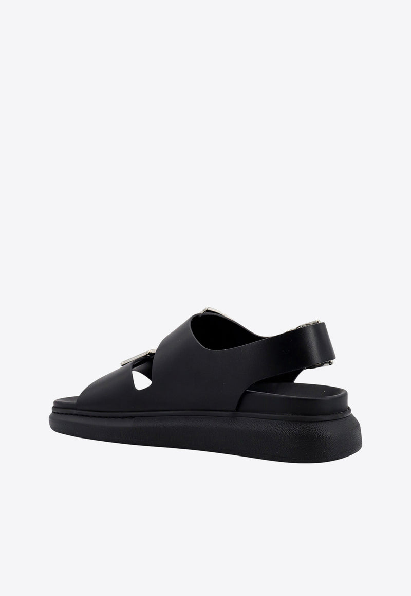Alexander McQueen Alabama Buckled Leather Sandals Black 782466WIEU3_1081_Black_29857112