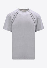 Alexander McQueen Logo Tape Short-Sleeved T-shirt Gray 722591QVX74_0922_Grey_29857010