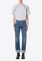 Alexander McQueen Logo Tape Short-Sleeved T-shirt Gray 722591QVX74_0922_Grey_29857010