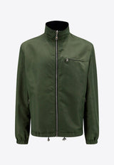 Alexander McQueen Reversible Graffiti Zip-Up Jacket Black 766091QTAAR_0519_Black_29857247