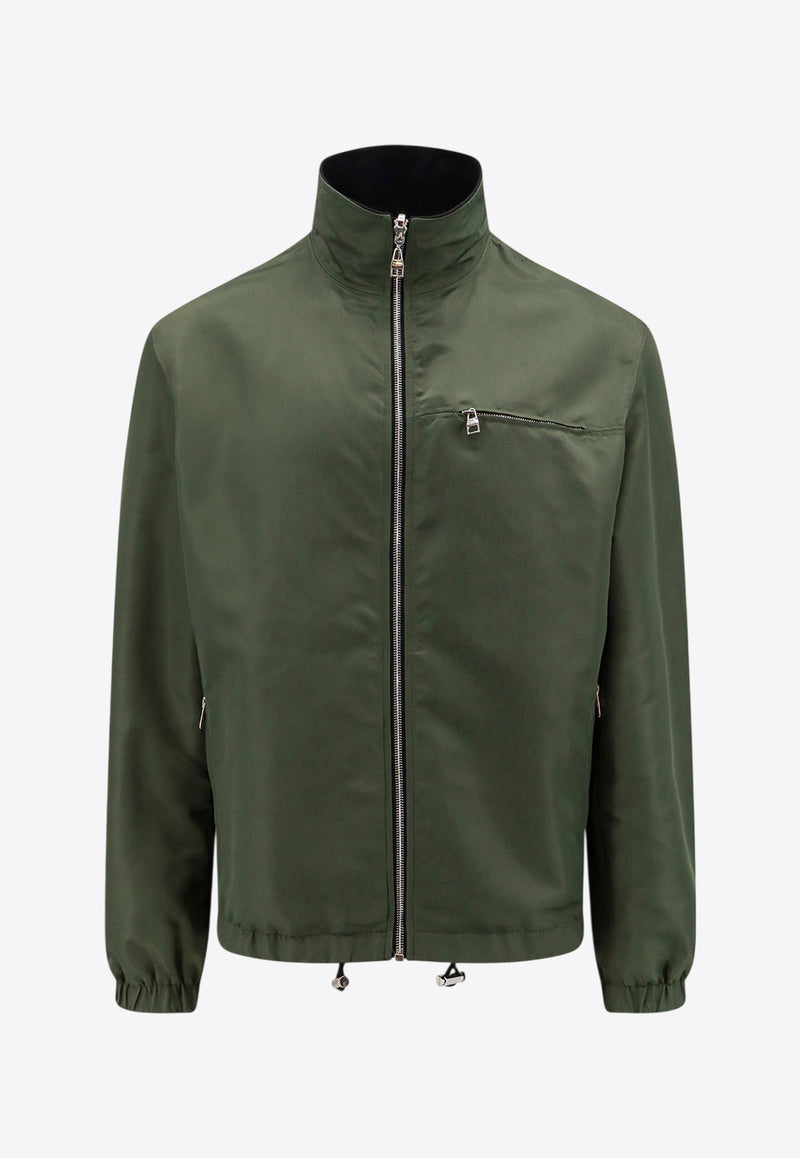 Alexander McQueen Reversible Graffiti Zip-Up Jacket Black 766091QTAAR_0519_Black_29857247