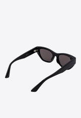 Alexander McQueen Pavé Jeweled Cat-Eye Sunglasses Gray 781190J0763_1056_Black_29856735