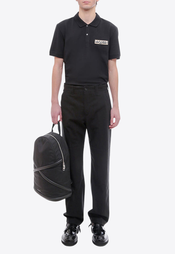 Alexander McQueen Straight-Leg Pants Black 724285QUS03_1000_Black_29856963