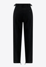 Alexander McQueen Straight-Leg Pants Black 724285QUS03_1000_Black_29856963