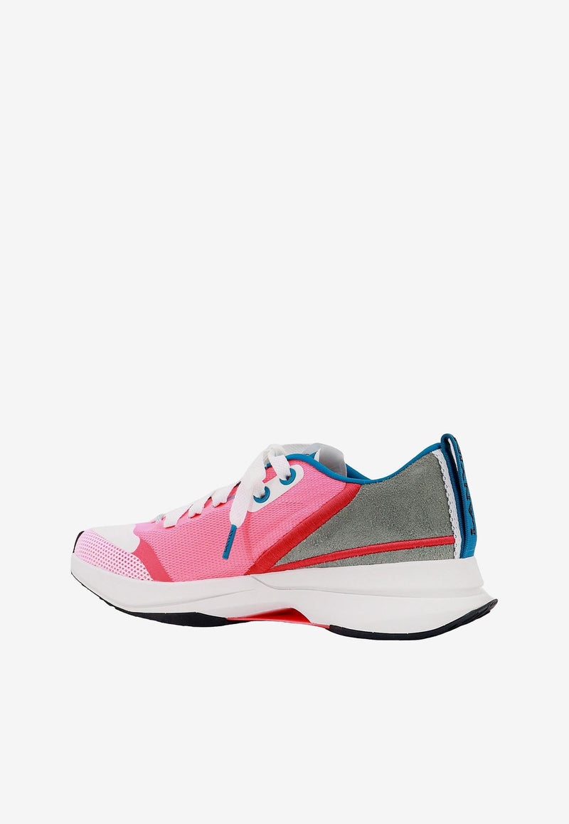 Lanvin L-I Paneled Low-Top Sneakers Pink SKAK01SUSH_0130_Pink_29845655