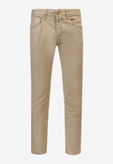Incotex Logo Patch Slim Jeans Beige BDPS000306510V_354_Beige_29845029
