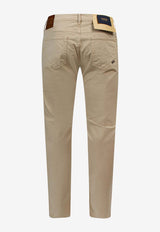 Incotex Logo Patch Slim Jeans Beige BDPS000306510V_354_Beige_29845029