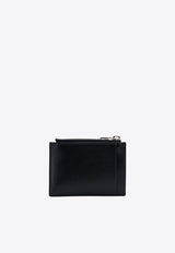 Alexander McQueen Logo Print Leather Cardholder Black 7265671AAJO_1000_Black_29856885