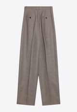 Saint Laurent High-Rise Wide-Leg Wool Pants Taupe 824389Y1I25_YSL-1506