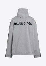Balenciaga Paneled Hooded Denim Jacket Blue 825285THW25/Q_BALEN-4245
