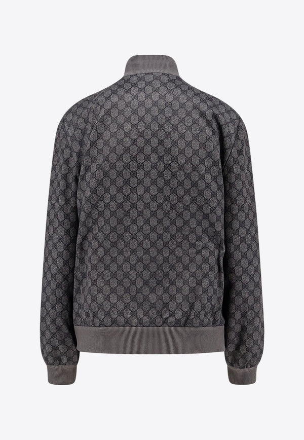 Gucci GG Supreme Zip-Up Bomber Jacket Black 837678XJHF01000_Black_29850966