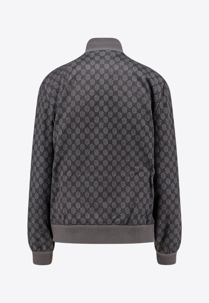 Gucci GG Supreme Zip-Up Bomber Jacket Black 837678XJHF01000_Black_29850966