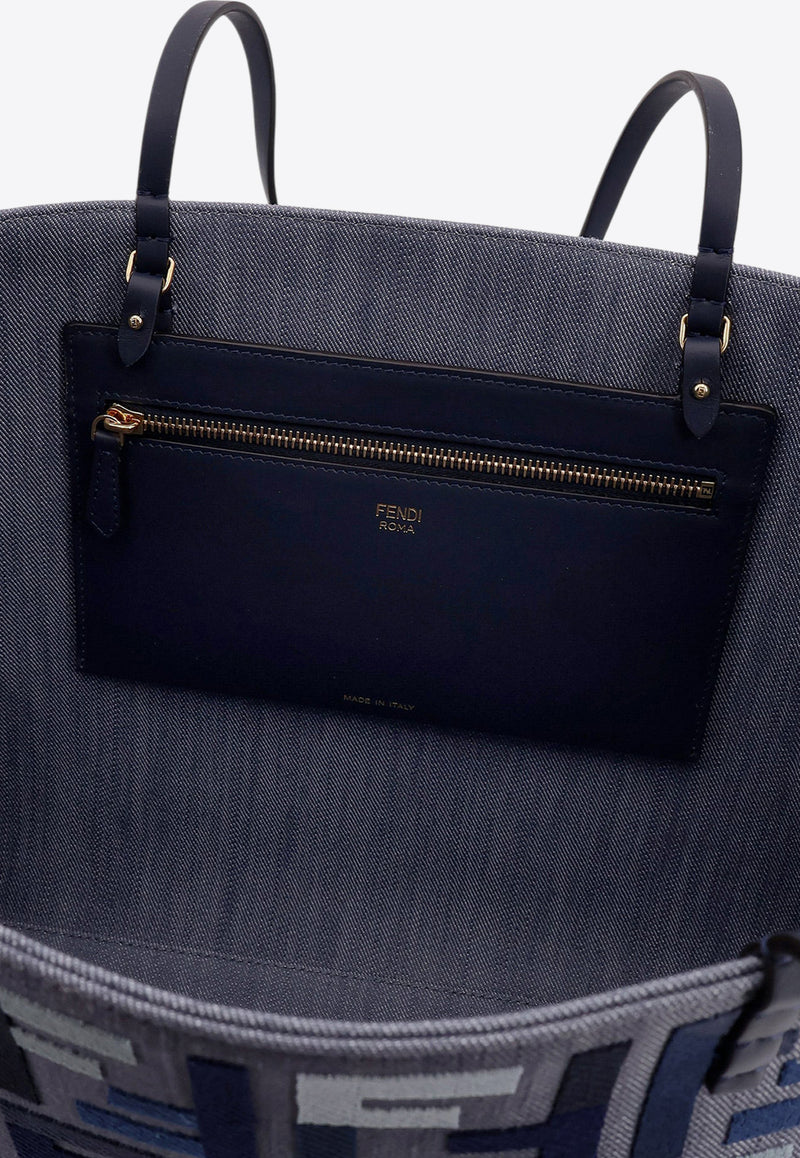 Fendi Monogram Tote Bag Blue 8BH425AV11F1LAZ_MIRTO+MLC+OS_29851551