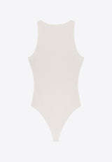 Alaïa Ribbed Knit Bodysuit Cream AA9B0382J085B020_BLANC CASSE_29838097