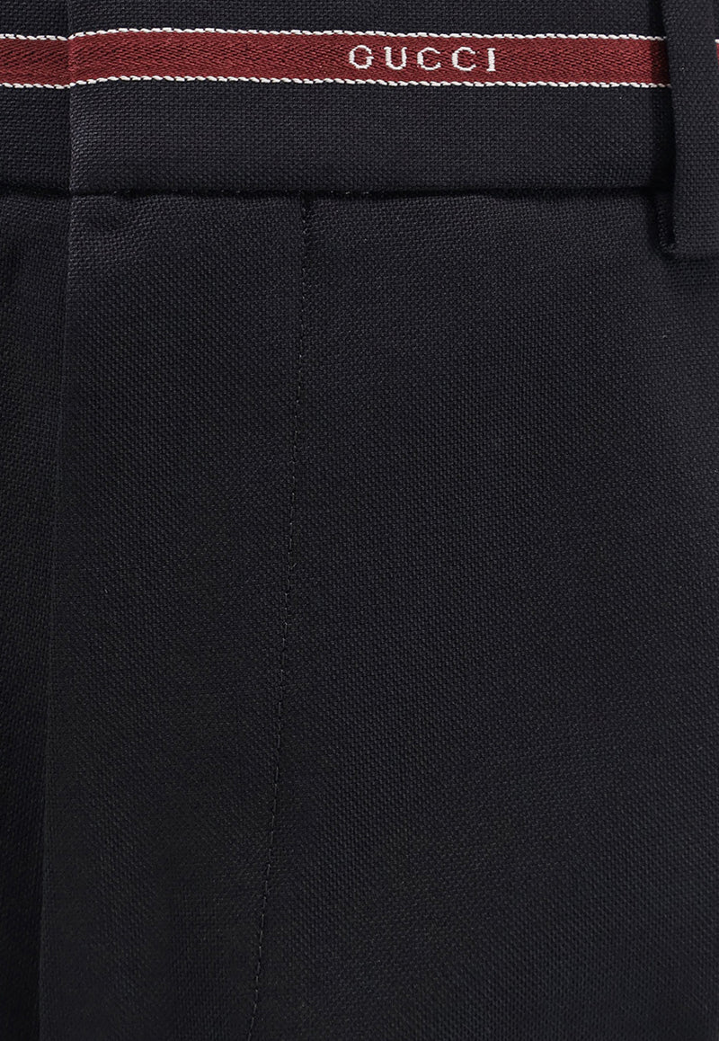 Gucci Signature Web Wool Straight-Leg Pants Navy 832544Z7AQV4668_Blue_29852668