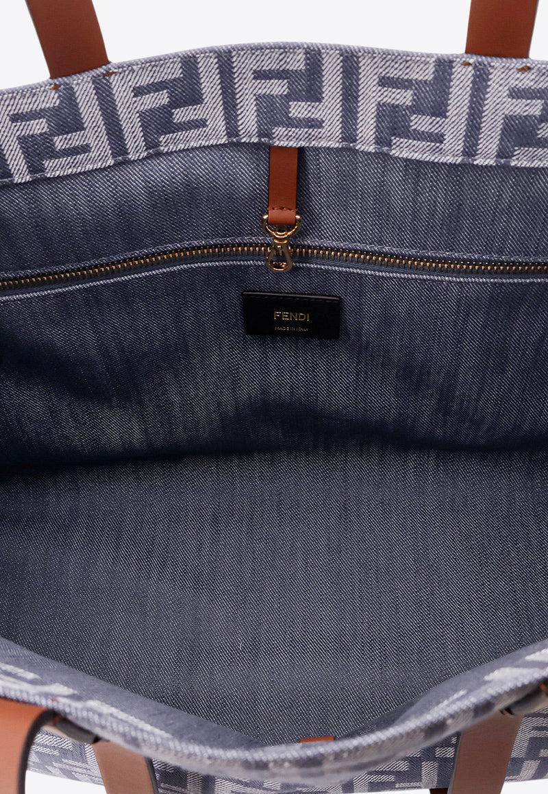 Fendi Monogram Tote Bag Blue 8BH435AUT4F1SXQ_MIRTO+DARK NUT+OS_29851261