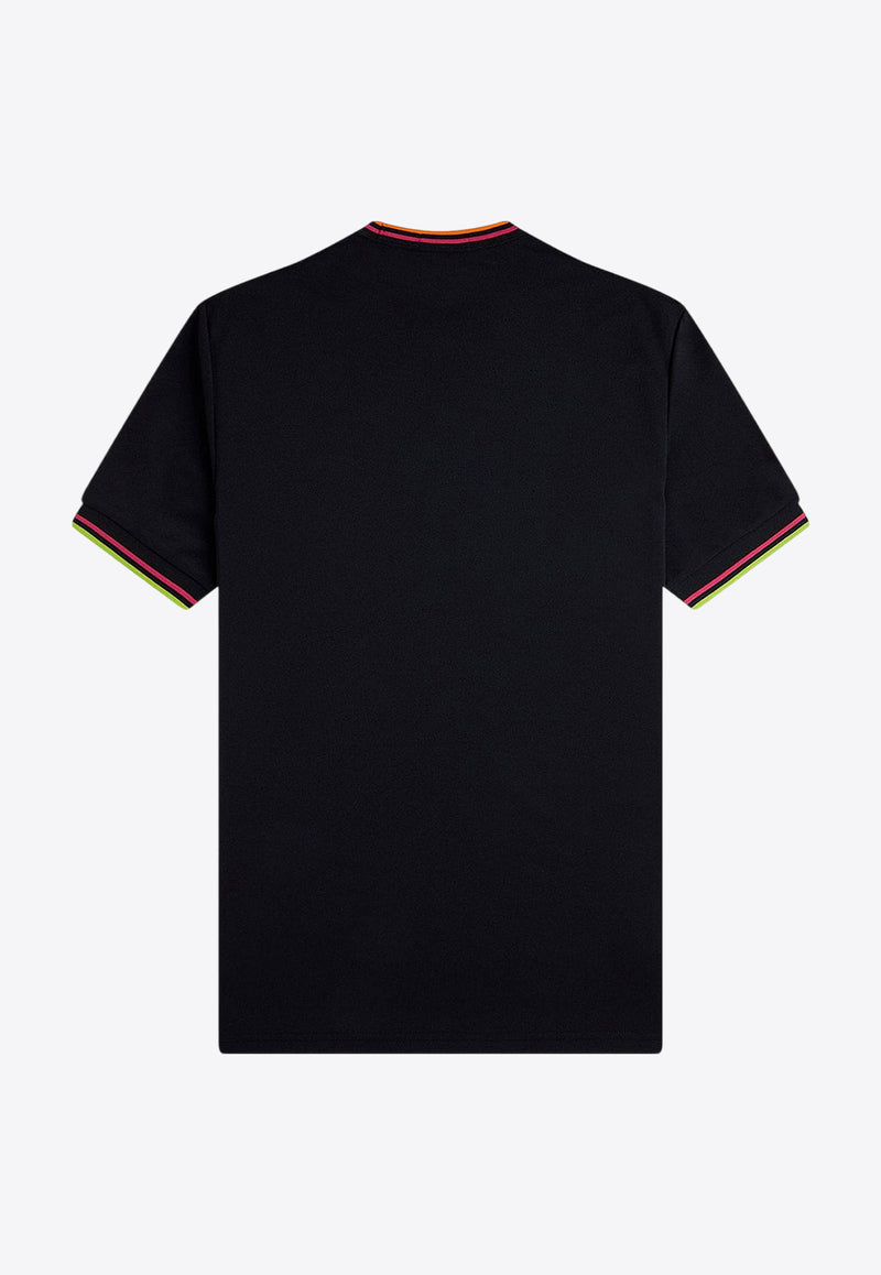 Fred Perry Logo Embroidered Crewneck T-shirt Black M983853_102_Black_31718503