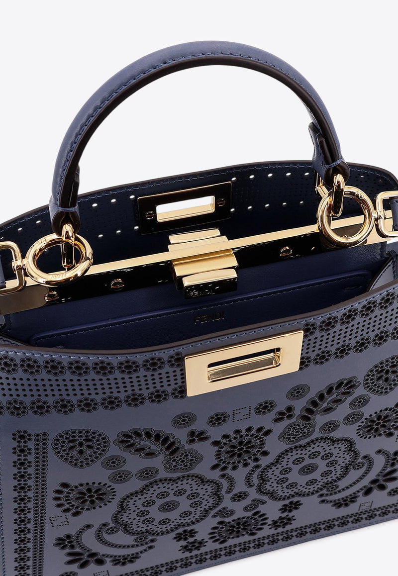 Fendi Peekaboo Leather Shoulder Bag Blue 8BN327AUT2F199A_MIRTO+OS_29851469