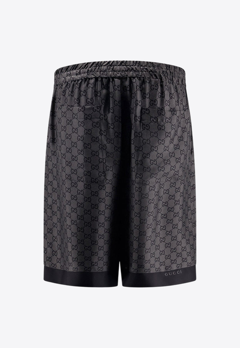 Gucci All-Over GG Motif Bermuda Shorts Gray 810782ZATBI1016_DARK GREY/GREY/MC_29850389