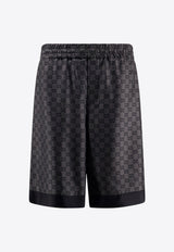 Gucci All-Over GG Motif Bermuda Shorts Gray 810782ZATBI1016_DARK GREY/GREY/MC_29850389