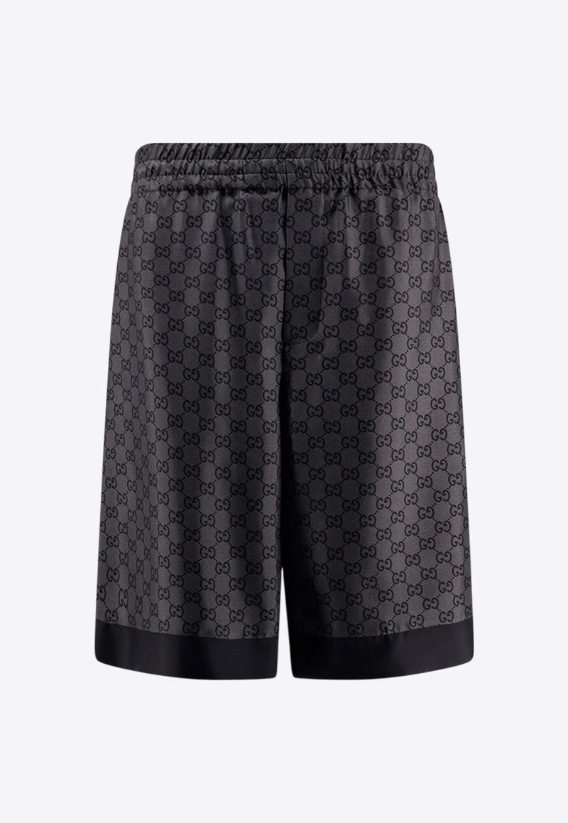 Gucci All-Over GG Motif Bermuda Shorts Gray 810782ZATBI1016_DARK GREY/GREY/MC_29850389