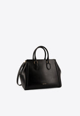 Alexander McQueen Large Birdee Leather Top Handle Bag Black 8379111MAAC1000_Black_29856765