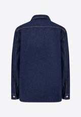 Gucci Signature Denim Overshirt Blue 820358XDDBG4759_DARK BLUE/MIX_29851182