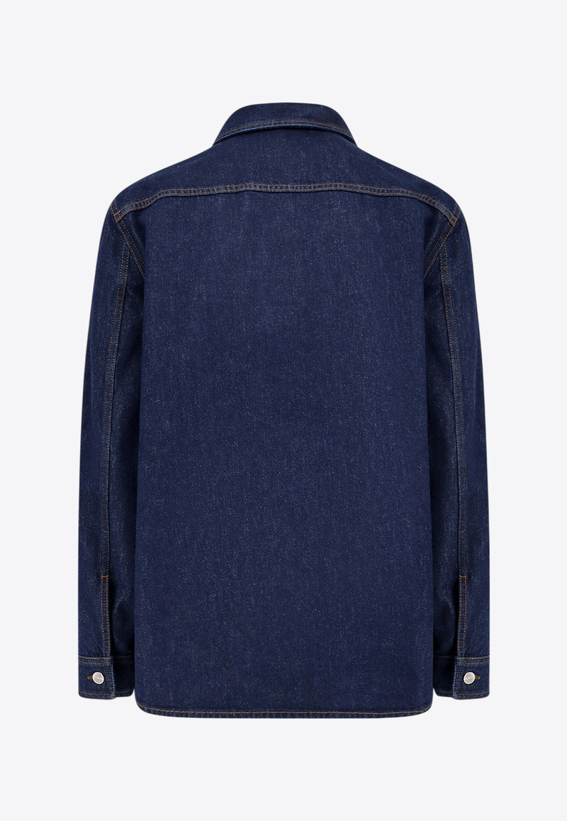 Gucci Signature Denim Overshirt Blue 820358XDDBG4759_DARK BLUE/MIX_29851182
