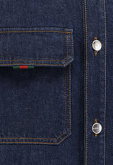 Gucci Signature Denim Overshirt Blue 820358XDDBG4759_DARK BLUE/MIX_29851182