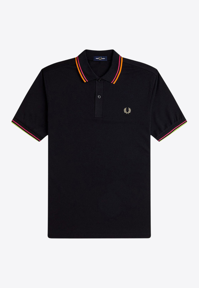Fred Perry Logo Embroidered Polo T-shirt Black M983953_102_Black_31718509