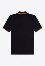 Fred Perry Logo Embroidered Polo T-shirt Black M983953_102_Black_31718509